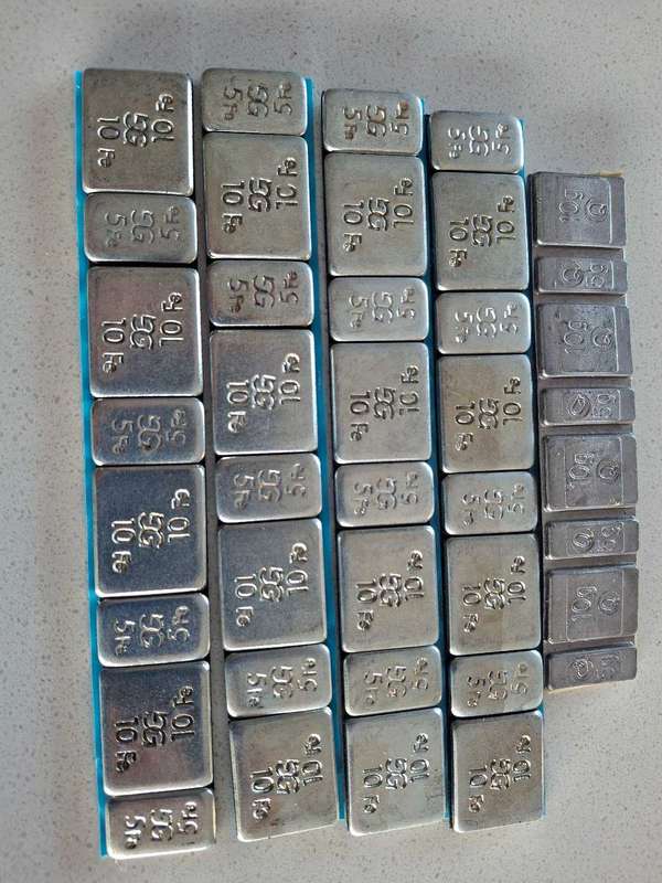Rolling stock weights