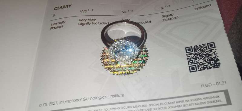 3CT DIAMOND RING  (IGI Certified Diamond)