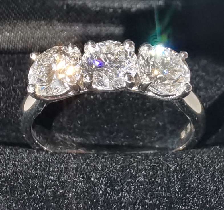 1.62CT DIAMOND ETERNITY RING, White Gold  (Verigem Certified)
