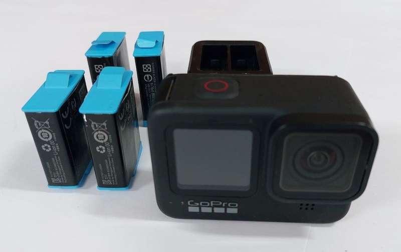 GoPro 9 Black Camera with 3 Batteries and Charger