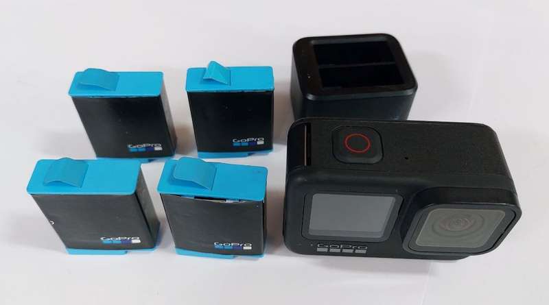GoPro 9 Black Camera with 3 Batteries and Charger