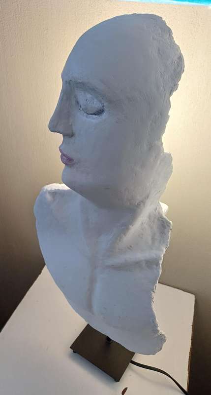 Mixed Media Face & Top Body Lamp