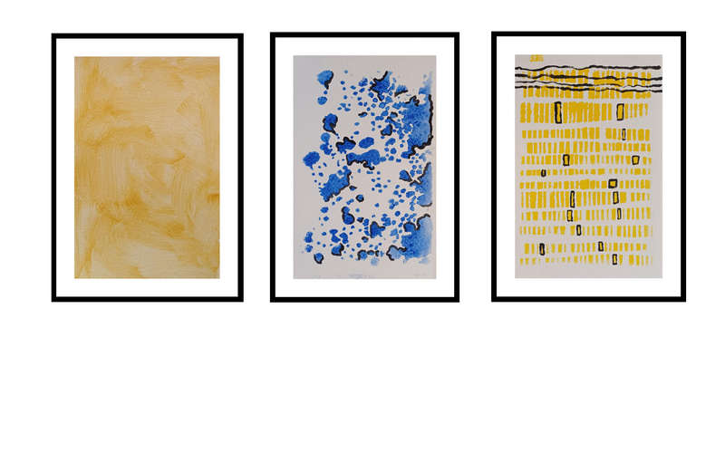 Art set 2 - Acrylics on paper - Abstract Art