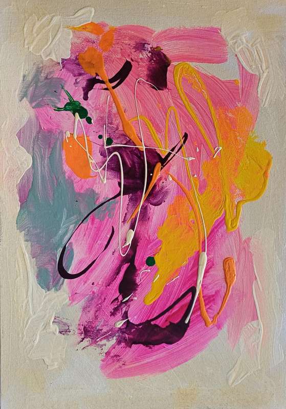 Blissful moments - Set of 2 Abstract Art