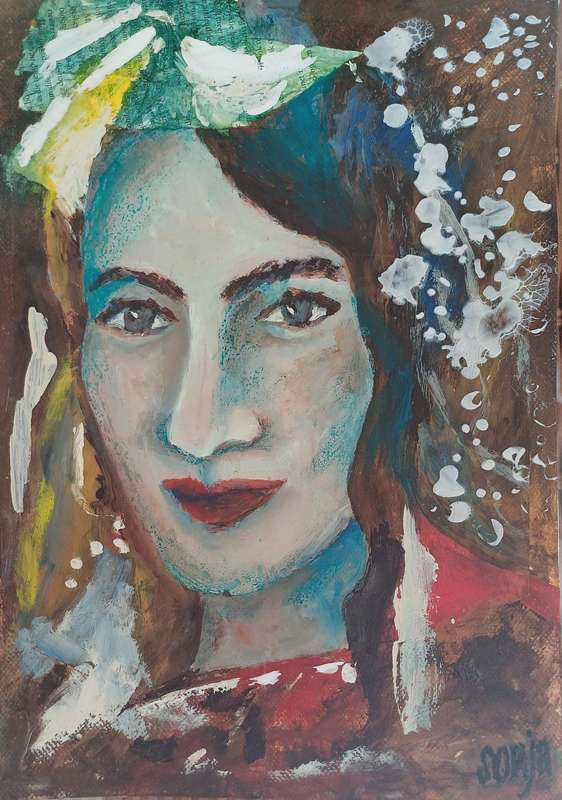 Untitled 10 -  Acrylics & Mixed Media on canvas sheet