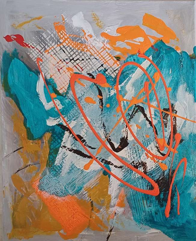 Untitled- Set of 2 Abstract Art