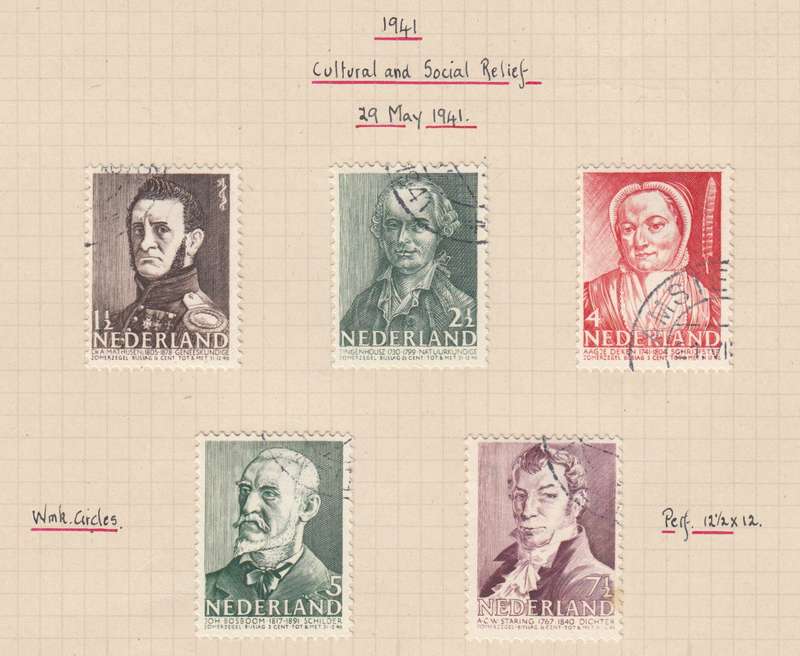 NETHERLAND 1941 SG 558-562 SET USED.