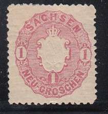 SAXONY 1863 SG 39 MH.
