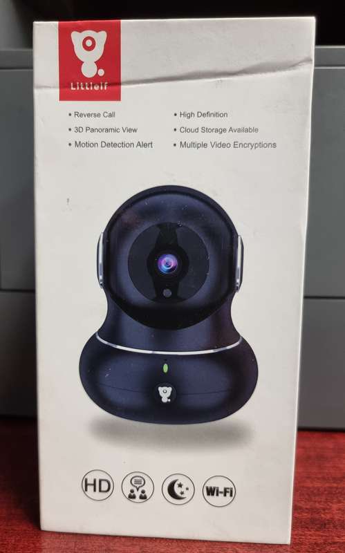 Littlelf  Security Camera (White) (for repairs or parts)