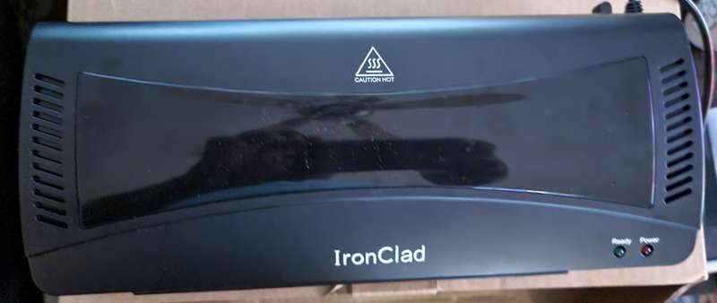 IronClad A4 Thermal Laminator Machine with Anti-Jam Technology  Black (for repairs or parts)