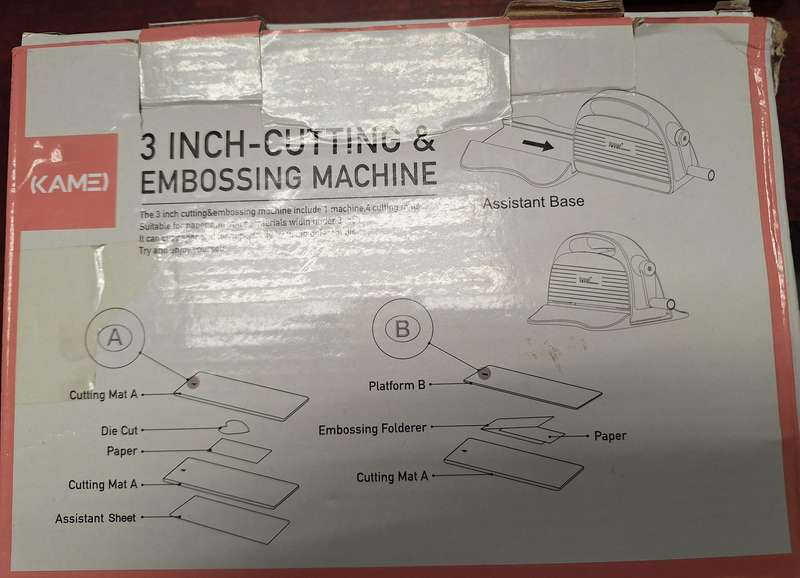 Kamei Cutting & Embossing Machine with Added Reusable Bag