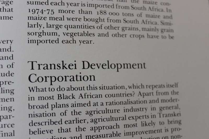 THE REPUBLIC OF TRANSKEI. First edition 1976. Chris van Rensburg Publications.