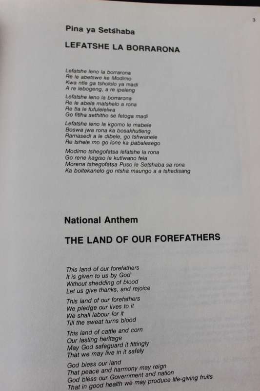BOPHUTHATSWANA AT INDEPENDENCE. Publication of Bureau for Economic Research re Bantu Development.