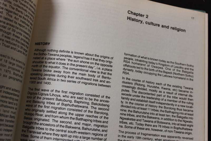BOPHUTHATSWANA AT INDEPENDENCE. Publication of Bureau for Economic Research re Bantu Development.