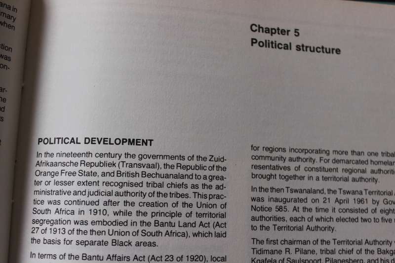 BOPHUTHATSWANA AT INDEPENDENCE. Publication of Bureau for Economic Research re Bantu Development.