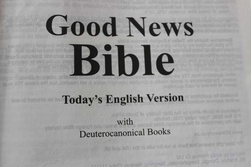 GOOD NEWS BIBLE with Deuterocanonical Books.