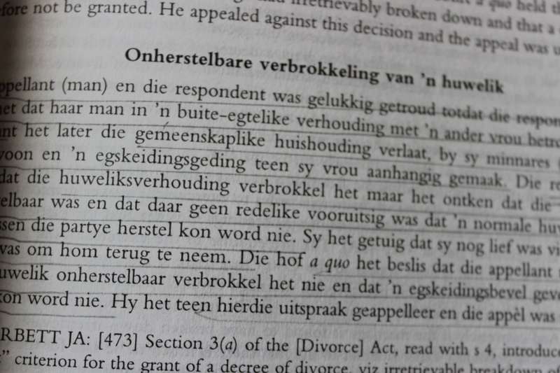 CASEBOOK ON SOUTH AFRICAN FAMILY LAW. VONNISBUNDEL OOR DIE SUID-AFRIKAANSE FAMILIEREG. Cronjé/Heaton