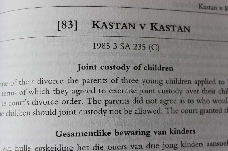 CASEBOOK ON SOUTH AFRICAN FAMILY LAW. VONNISBUNDEL OOR DIE SUID-AFRIKAANSE FAMILIEREG. Cronjé/Heaton