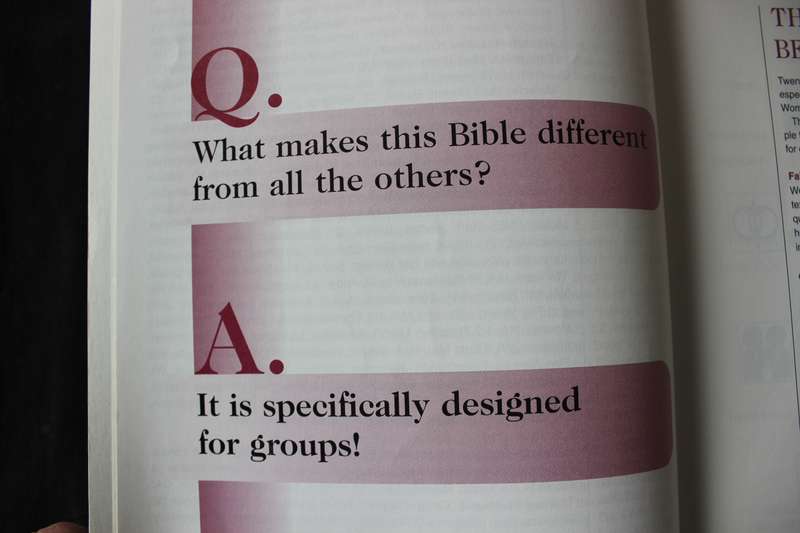 SERENDIPITY BIBLE. 10TH ANNIVERSARY EDITION. For Personal and Small Group study.