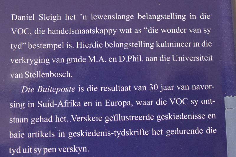 DIE BUITEPOSTE. D. Sleigh. (VOC-geskiedenis aan die Kaap)