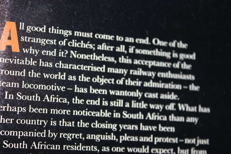 THE SUNSET OF STEAM. Dennis Moore. (Tribute to Golden Years of Steam Locomotives in S.A.)