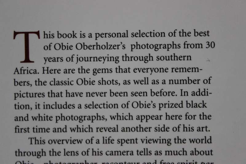 THE HOTAZEL YEARS. Obie Oberholzer. (Photographing South Africa)