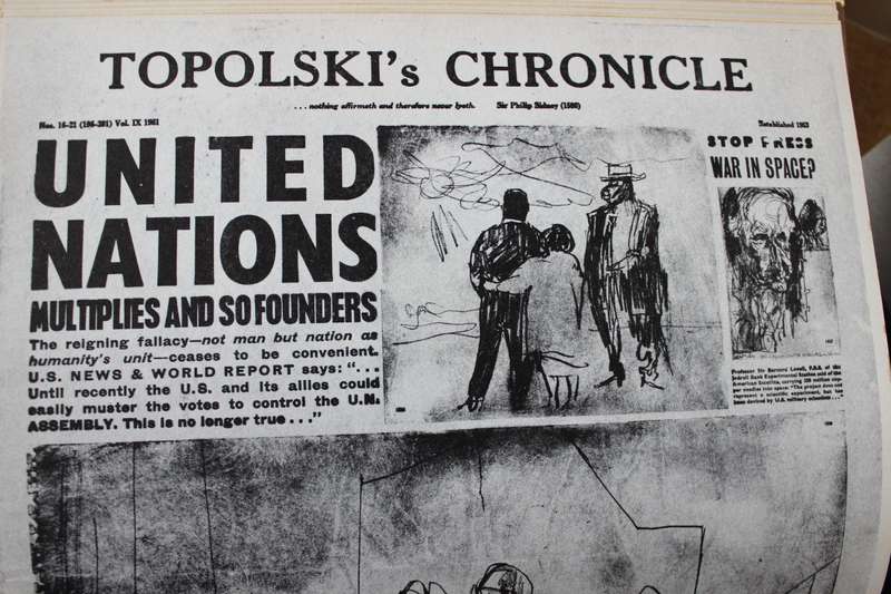 THE UNITED NATIONS SACRED DRAMA by Conor Cruise O'Brien and Feliks Topolski.