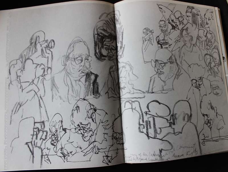 THE UNITED NATIONS SACRED DRAMA by Conor Cruise O'Brien and Feliks Topolski.