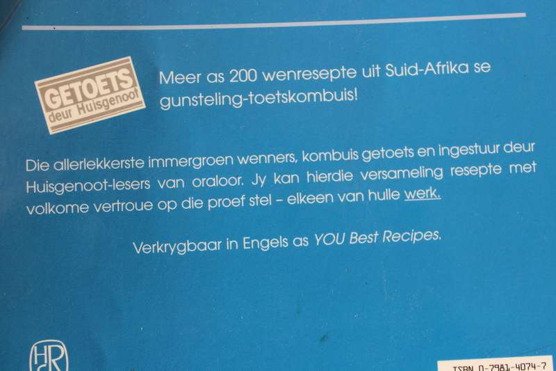 HUISGENOOT TREFFERS. Carmen Niehaus. (Resepte) Meer as 200 wenresepte.