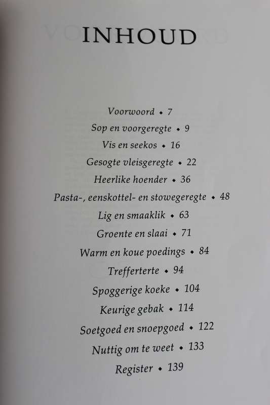 HUISGENOOT TREFFERS. Carmen Niehaus. (Resepte) Meer as 200 wenresepte.