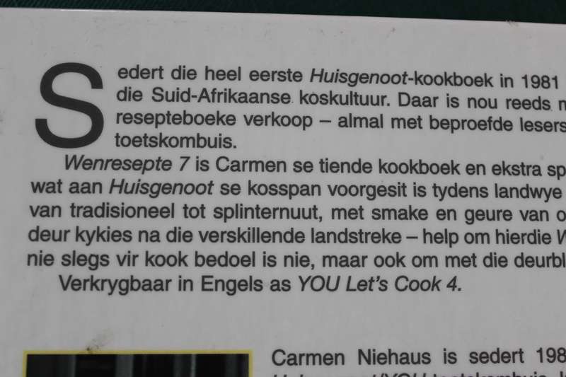 HUISGENOOT WENRESEPTE 7. Kuier-kuier deur die land. Carmen Niehaus.