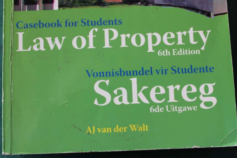 CASEBOOK FOR STUDENTS. Law of Property 6th Edition. Vonnisbundel vir Studente. Sakereg. AJ vd Walt.