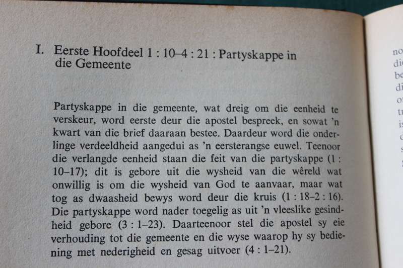 DIE EERSTE BRIEF AAN DIE KORINTHIËRS verklaar deur Dr. E.P. Groenewald.