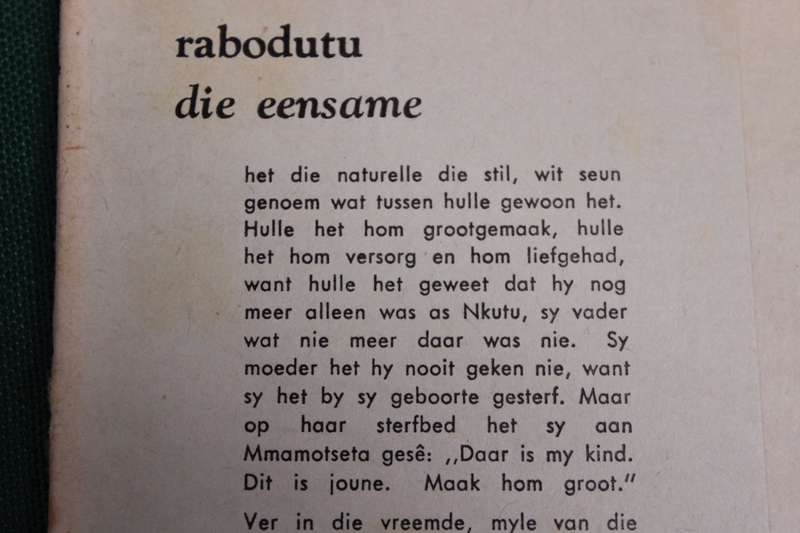 RABODUTU die Eensame deur G.H. Franz.