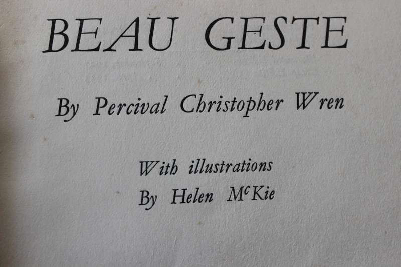 BEAU GESTE by Percival Christopher Wren.