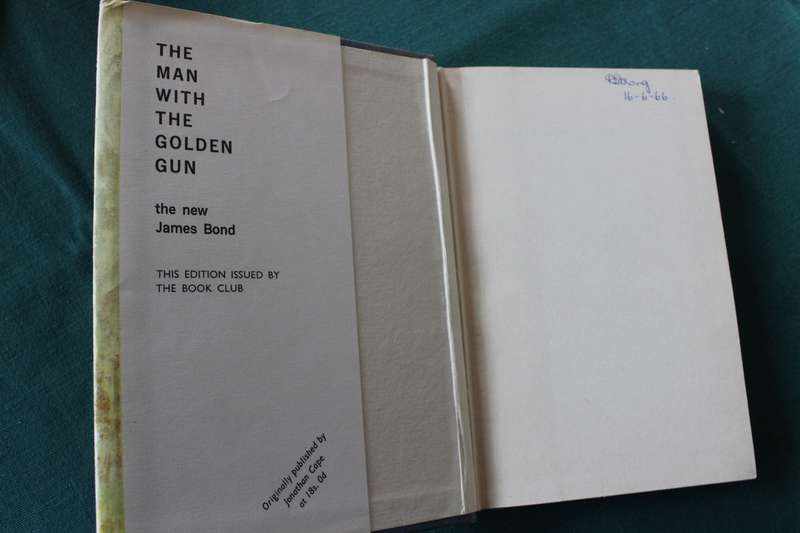 THE MAN WITH THE GOLDEN GUN by Ian Fleming. Book Club edition.