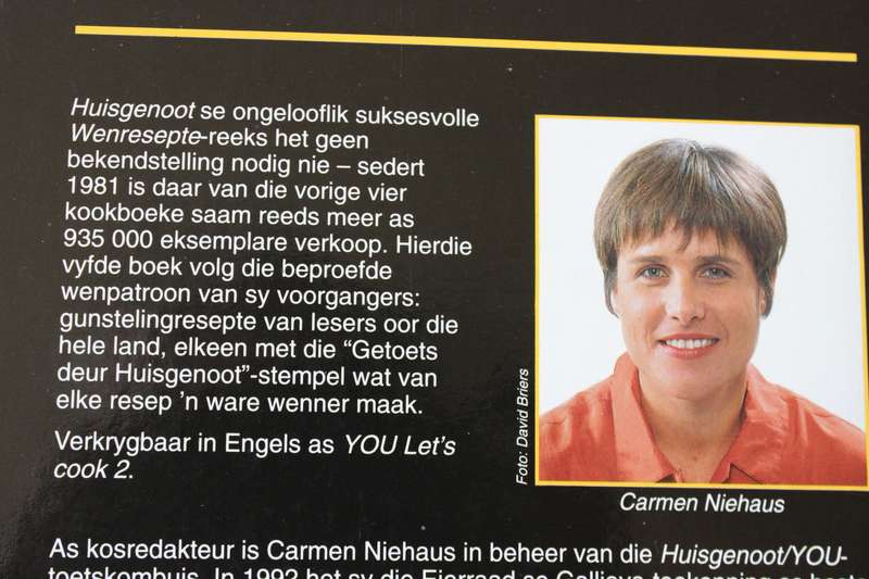 HUISGENOOT WENRESEPTE 5. Carmen Niehaus.