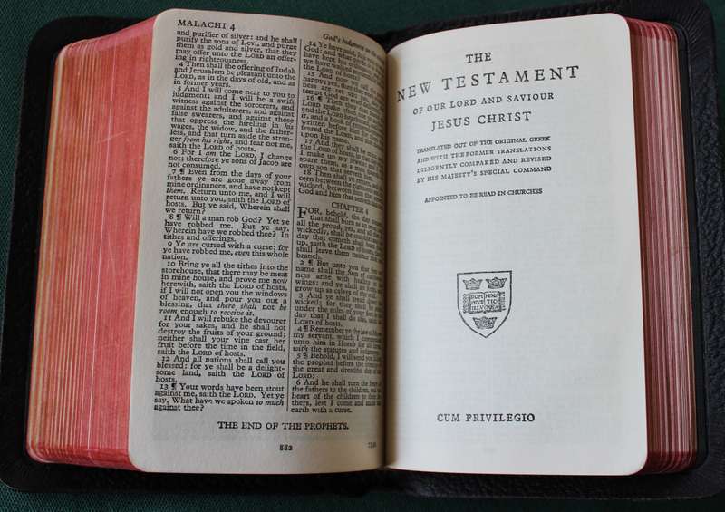 HOLY BIBLE. (In slipcase) King James Version.
