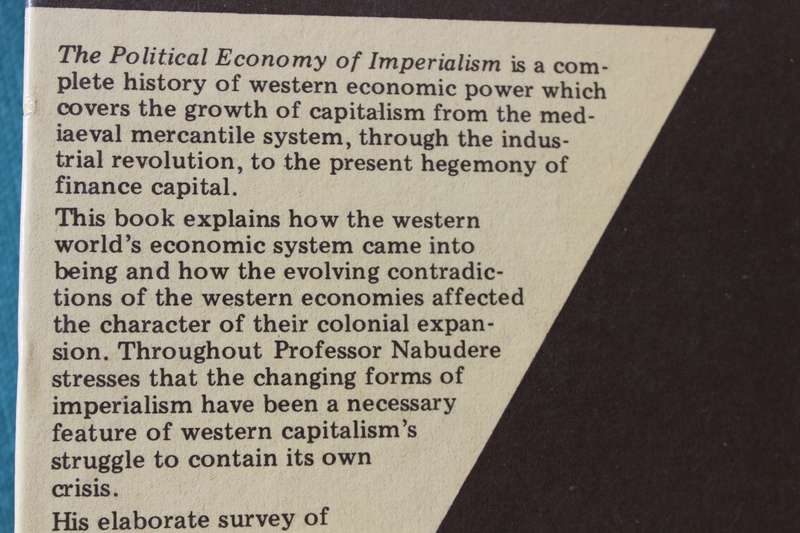 THE POLITICAL ECONOMY OF IMPERIALISM by Dan Nabudere.