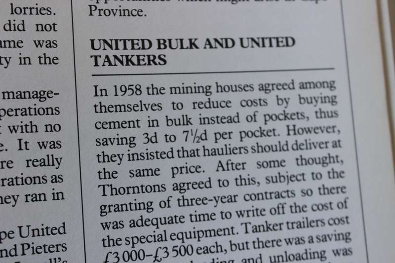 OUR WORLD ON WHEELS. History of United Transport in South Africa 1962-1987. T.B. Maund.