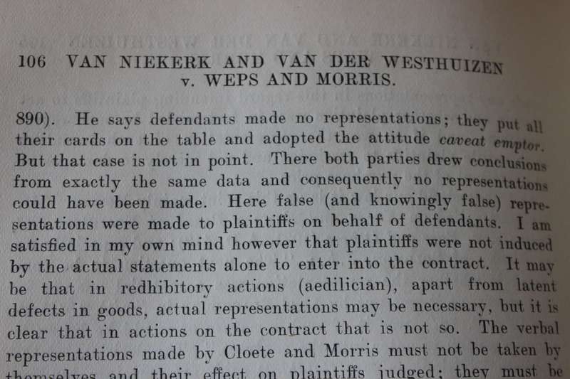 DECISIONS of the HIGH COURT of South-West Africa 1930-1942. 2 Volumes. Editors: Rosenow & Goldblatt.