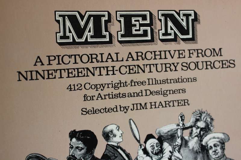 MEN selected by Jim Harter. (A pictorial archive from 19th-Century Sources) Copyright-free.