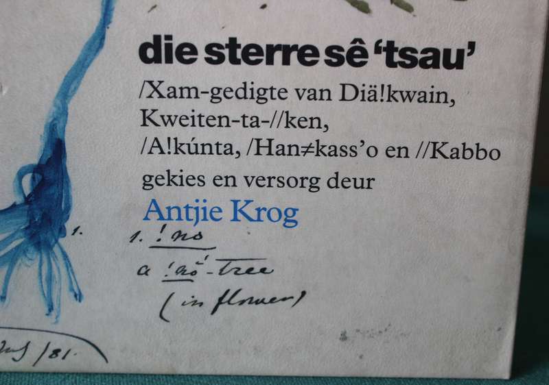 die sterre sê 'tsau'.  /Xam-gedigte gekies en versorg deur Antjie Krog.