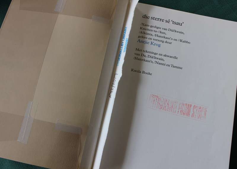 die sterre sê 'tsau'.  /Xam-gedigte gekies en versorg deur Antjie Krog.