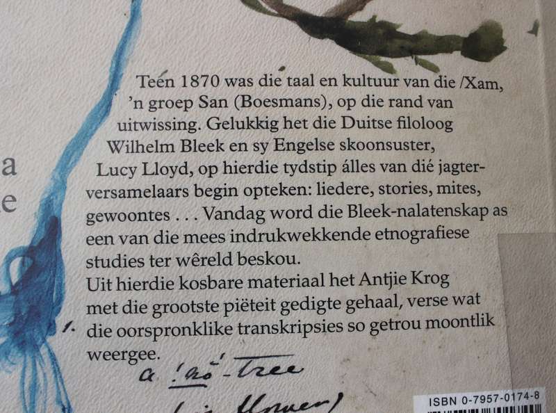 die sterre sê 'tsau'.  /Xam-gedigte gekies en versorg deur Antjie Krog.