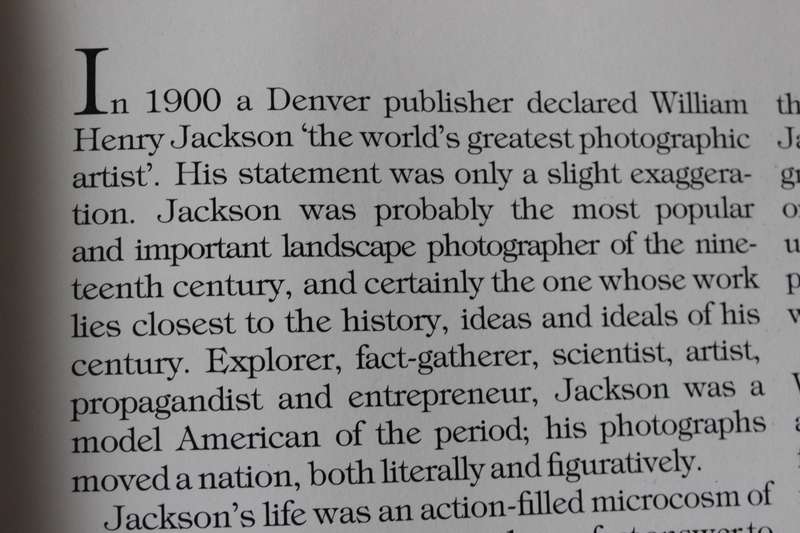 MASTERS OF PHOTOGRAPHY. William Henry Jackson.