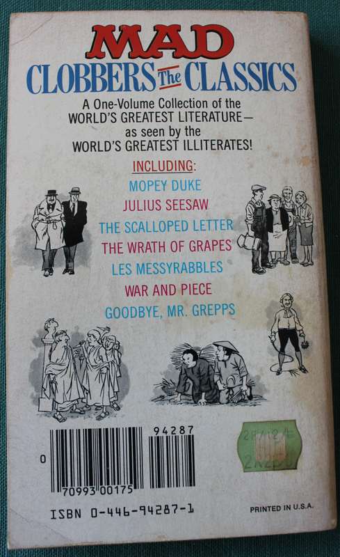 X3 MAD PAPERBACKS. (Vintage) Book of Revenge/ Magic and other Dirty Tricks/ Clobbers the Classics.