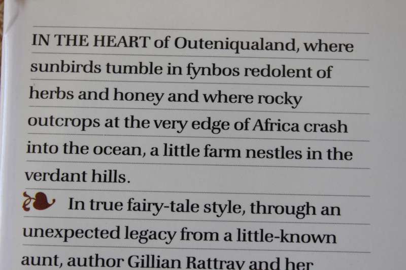 A CAPE COUNTRY CHRONICLE by Gillian Rattray.