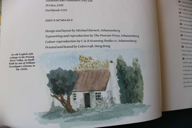 A CAPE COUNTRY CHRONICLE by Gillian Rattray.
