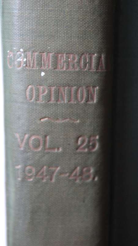 COMMERCIAL OPINION. The Official Journal of the Association of Chambers of Commerce of SA. Vol. 25.